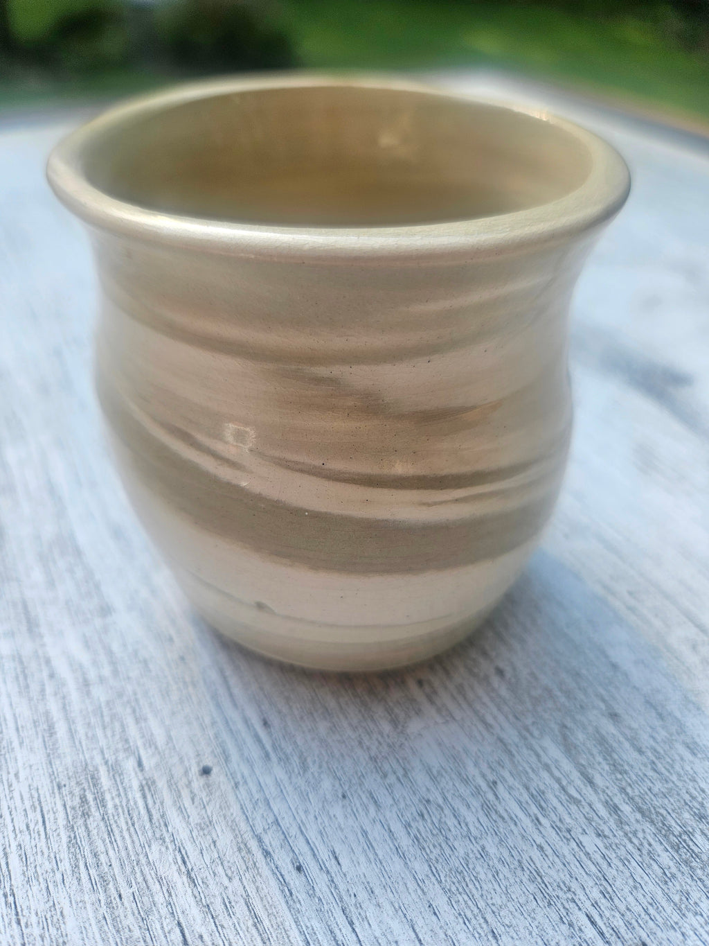 Sage & White Marbled Mini Vase
