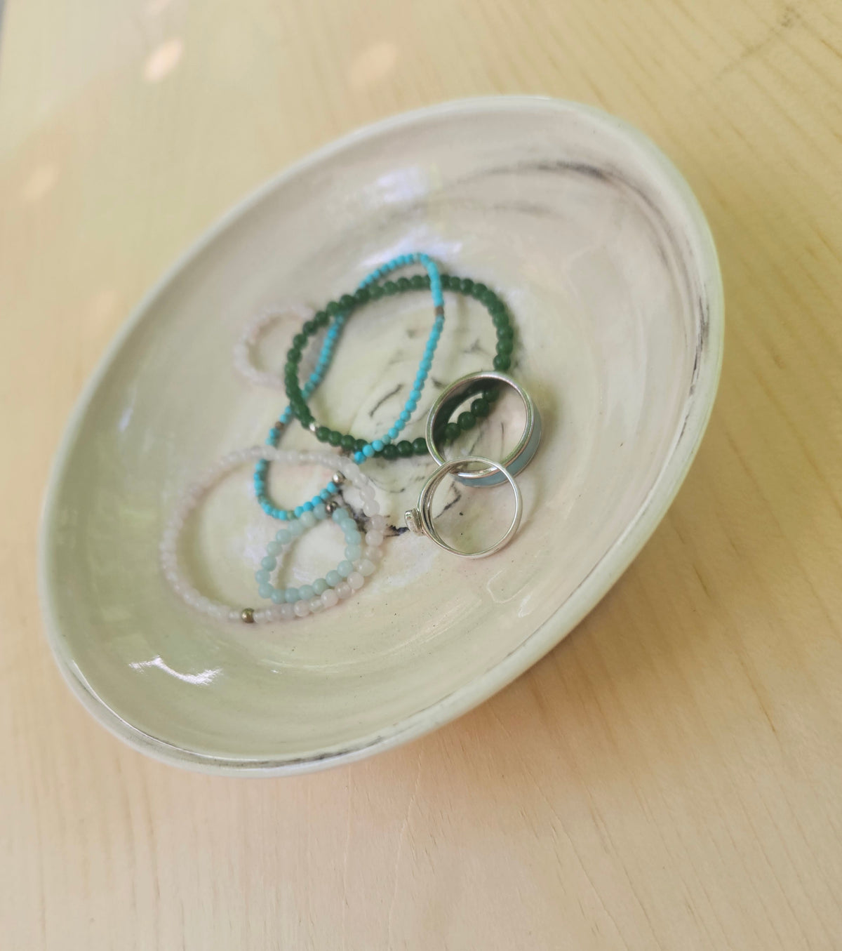 Marbled Clay Catchall Bowl