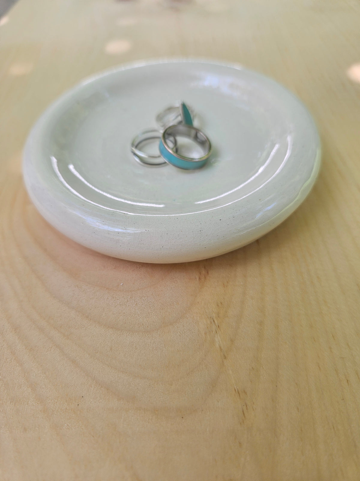 White Ring Dish