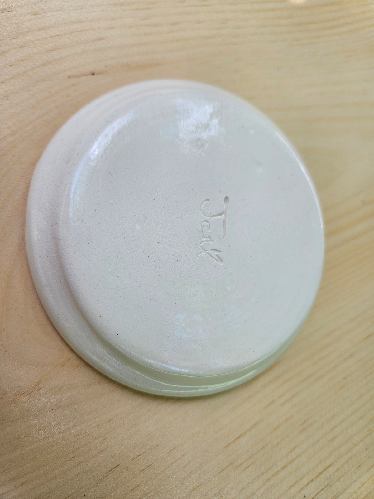 White Ceramic Ring Dish