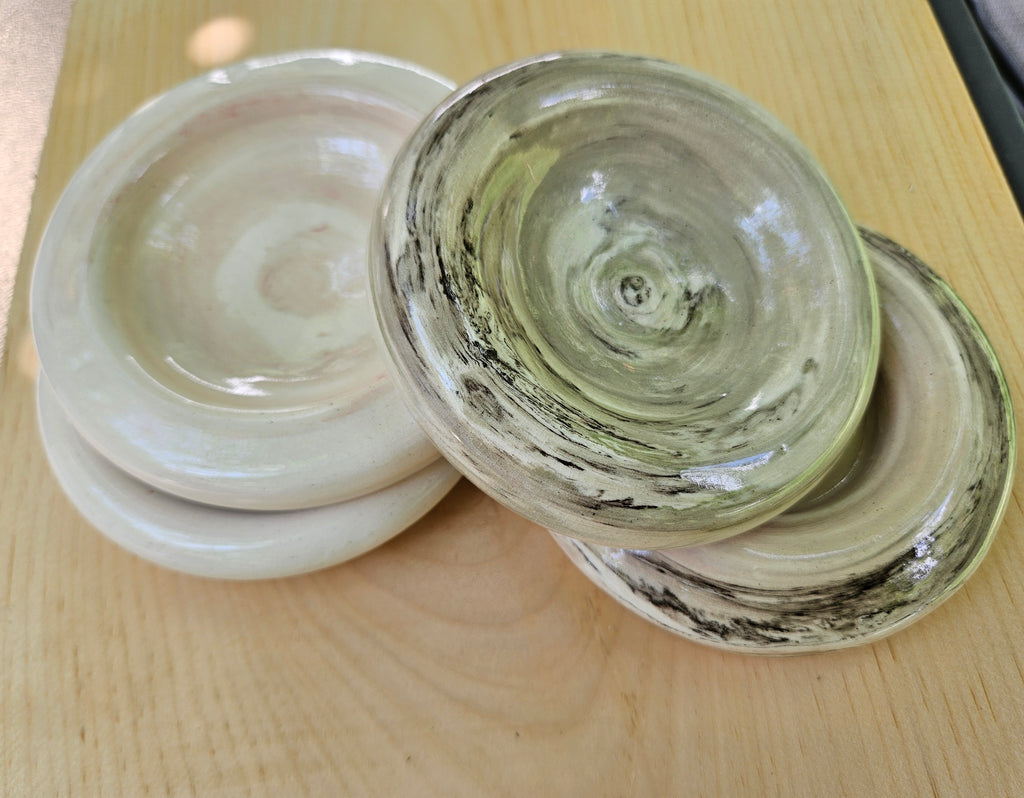 Sage Marbled Clay Ring Dish