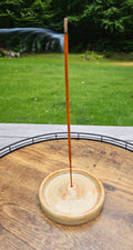 Handmade Ceramic Incense Burner — Amber Speckle