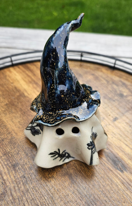 Botanical Tea Light Ghost – Witch Hat