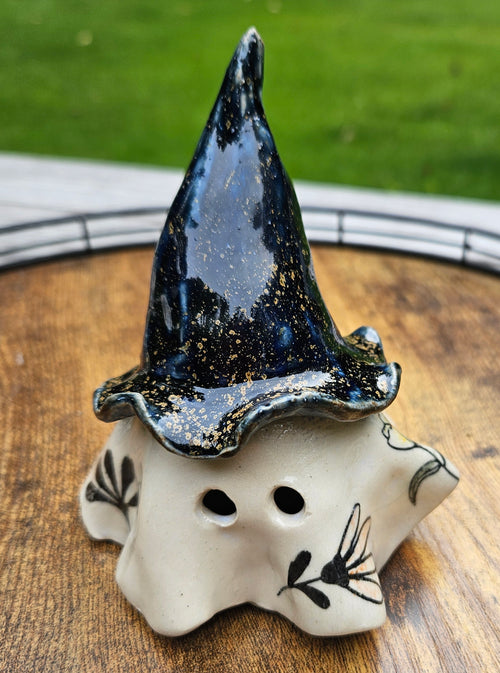 Botanical Tea Light Ghost – Witch Hat