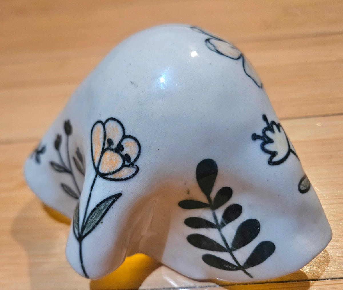 Botanical Tea Light Ghost – Pumpkin Pair