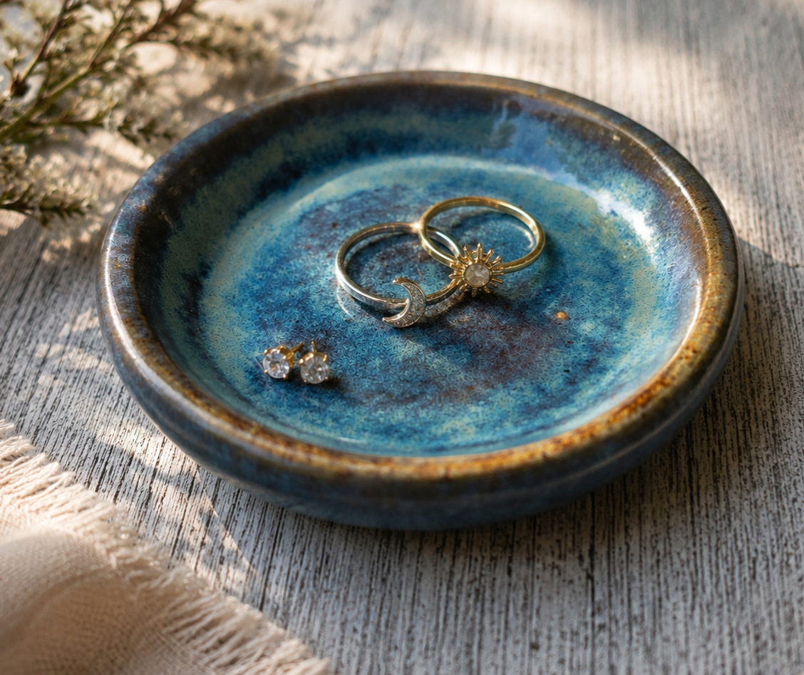 Ocean Blue Ring Dish